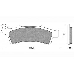 Τακάκια Daytona 42593 (FA324)(FD282) Τακάκια Daytona 42593 (FA324)(FD282)